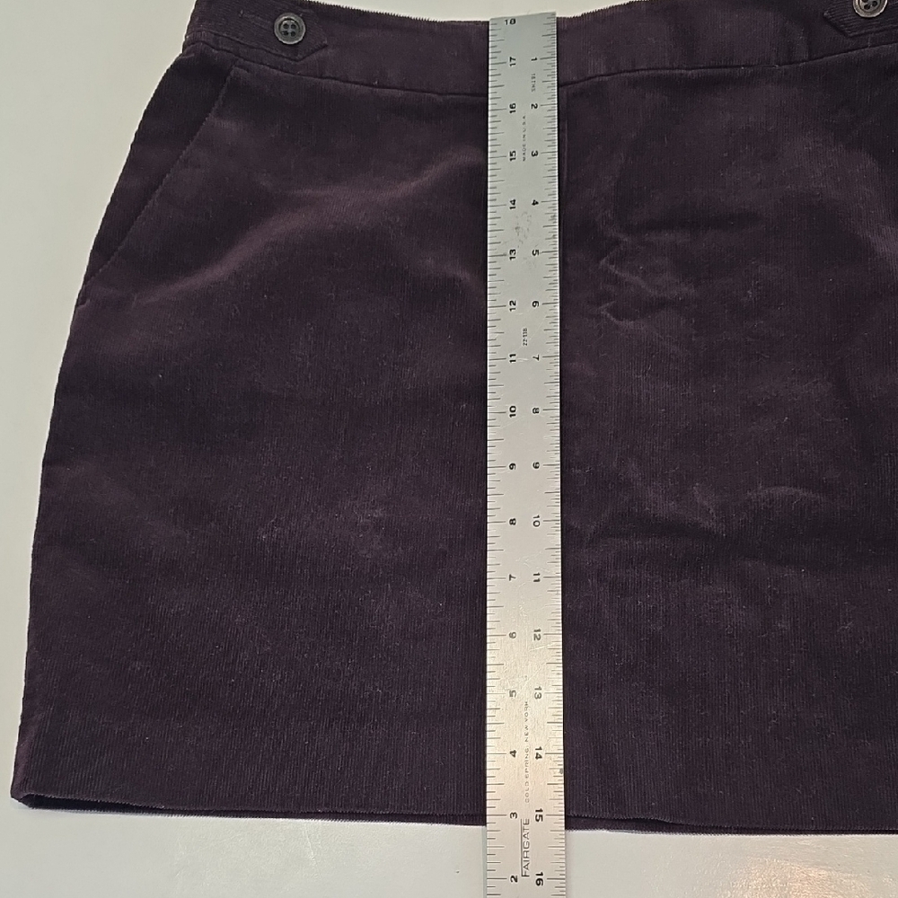 Banana Republic Dark Purple Burgundy Mini Skirt Size 4 - Picture 2 of 11